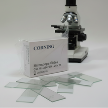 Cargar imagen en el visor de la galería, Portaobjetos 25 X 75 mm Banda Esmerilada Corning®