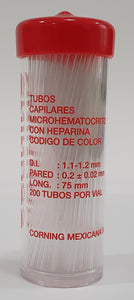 Tubo Capilar con Heparina Corning ®