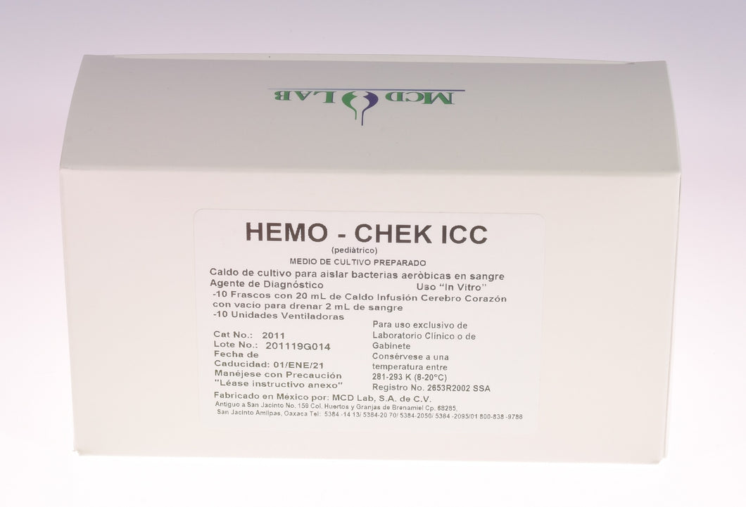 Hemocultivo Hemo-Chek ICC MCD
